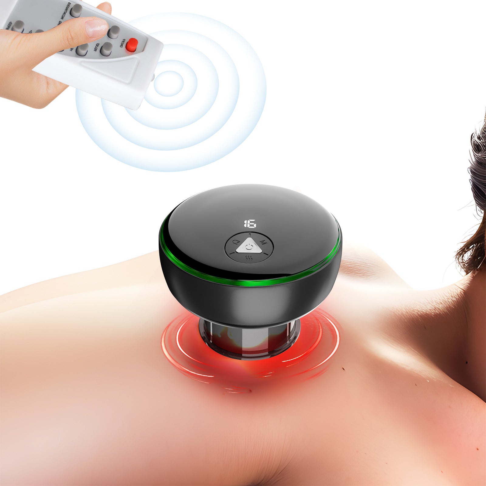 Remote Control Intelligent Cupping Device Electric Gua Sha Scraping Massager